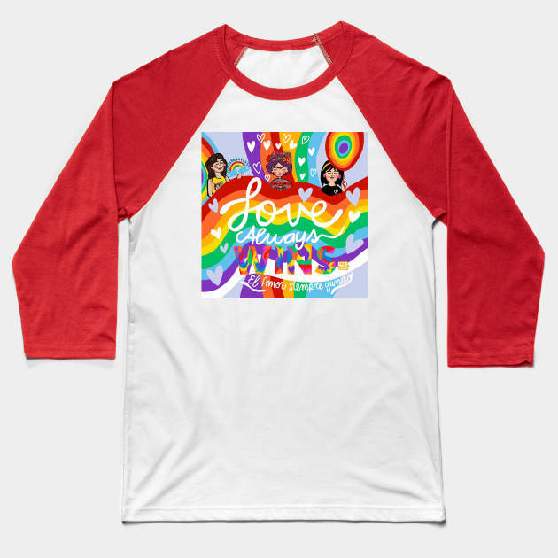 Love always Pride Baseball T-Shirt by donatkotak